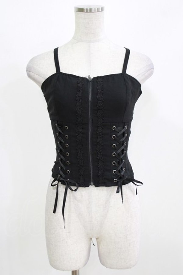 画像1: MIHO MATSUDA / ビスチェ・フィディウス  ブラック H-26-03-02-077-GO-TO-KB-ZH (1)