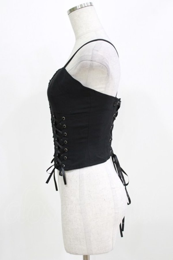 画像2: MIHO MATSUDA / ビスチェ・フィディウス  ブラック H-26-03-02-077-GO-TO-KB-ZH (2)