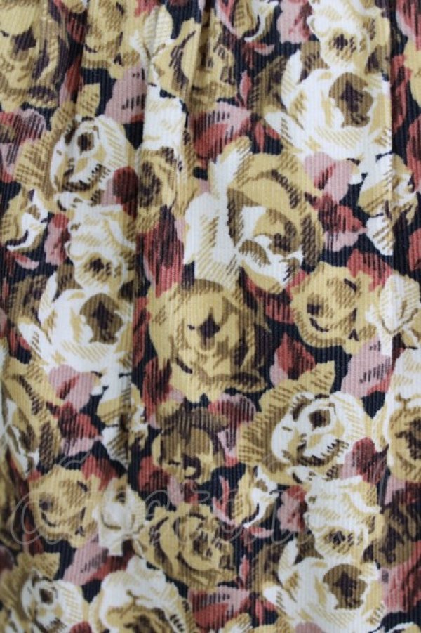 画像4: Jane Marple Dans Le Salon / Roman Rose peasant skirt  ocher×light beige H-26-03-02-010-JM-SK-KB-ZH (4)