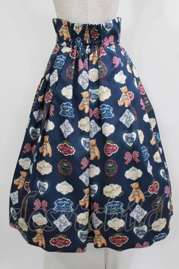 画像3: Melody BasKet / Bear labelスカート M ネイビー H-26-03-02-011-LO-SK-KB-ZH (3)
