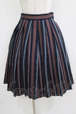 画像: Jane Marple Dans Le Salon / レジメンタルタックスカート  ネイビー H-26-03-02-013-JM-SK-KB-ZH