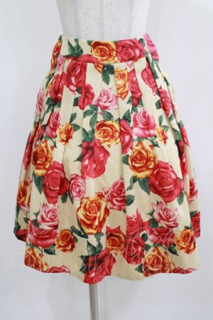 画像: Jane Marple Dans Le Salon / ローズウールタックスカート  アイボリー H-26-03-02-014-JM-SK-KB-ZH