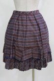 画像3: Jane Marple / ヴィンテージストライプのリボンスカート M ワイン H-26-03-02-015-JM-SK-KB-ZH (3)