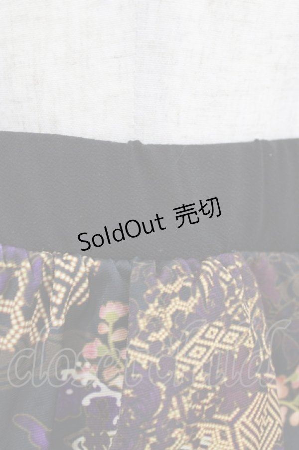 画像5: Qutie Frash / 和柄ミニスカート  黒 H-26-03-02-018-QU-SK-KB-ZH (5)