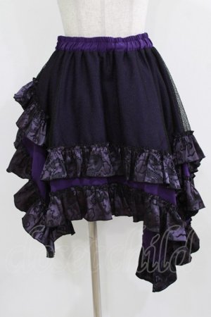 画像: Qutie Frash / ドラゴンサテンスカート  パープル H-26-03-02-019-QU-SK-KB-ZH