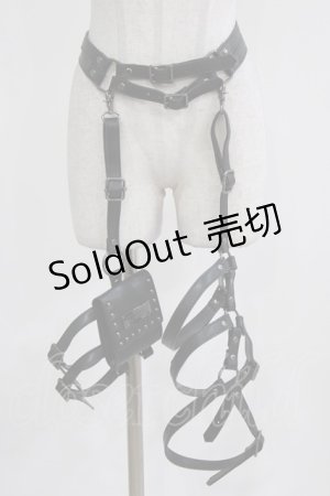 画像: KILL STAR / Carrion Harness  ブラック H-26-03-03-027-SL-ZA-KB-ZH