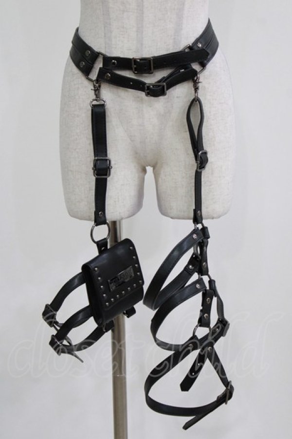 画像1: KILL STAR / Carrion Harness  ブラック H-26-03-03-027-SL-ZA-KB-ZH (1)