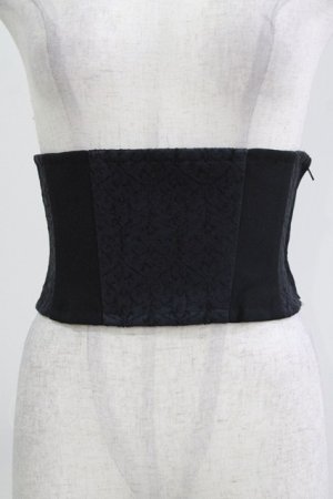 画像: Moi-meme-Moitie / JQショートコルセット 2 ブラック H-26-03-03-028-MO-ZA-KB-ZH