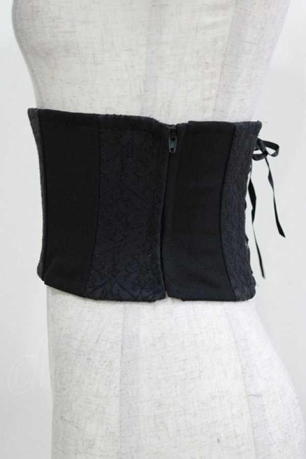 画像2: Moi-meme-Moitie / JQショートコルセット 2 ブラック H-26-03-03-028-MO-ZA-KB-ZH (2)