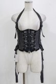 画像1: OZZ ANGELO / 薔薇刺繍コルセットビスチェ  グレー H-26-03-03-031-OO-TO-KB-ZH (1)