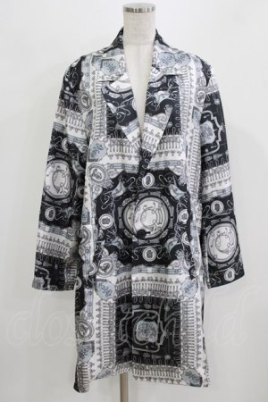 画像: MILKBOY / プリントロングジャケット  白×黒 H-26-03-03-034-MB-JA-AK-ZH