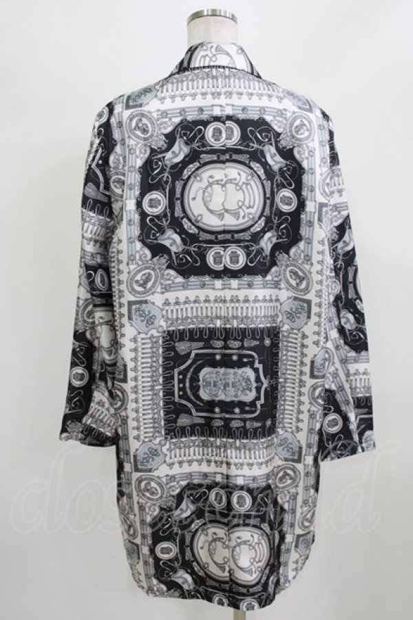 画像3: MILKBOY / プリントロングジャケット  白×黒 H-26-03-03-034-MB-JA-AK-ZH (3)