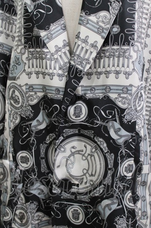 画像4: MILKBOY / プリントロングジャケット  白×黒 H-26-03-03-034-MB-JA-AK-ZH (4)