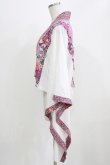 画像2: Qutie Frash / 着物ボレロ  白×ピンク H-26-03-03-036-QU-TO-KB-ZH (2)