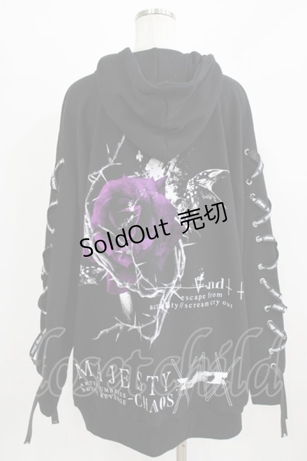 画像3: SEX POT ReVeNGe / プリントZIPパーカー F 黒 H-26-03-03-038-SP-TO-AK-ZH (3)