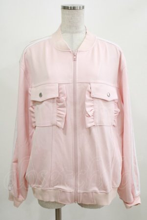 画像: Candy Stripper / FRILL JERSEY BLOUSON  ピンク H-26-03-03-040-PU-JA-KB-ZH