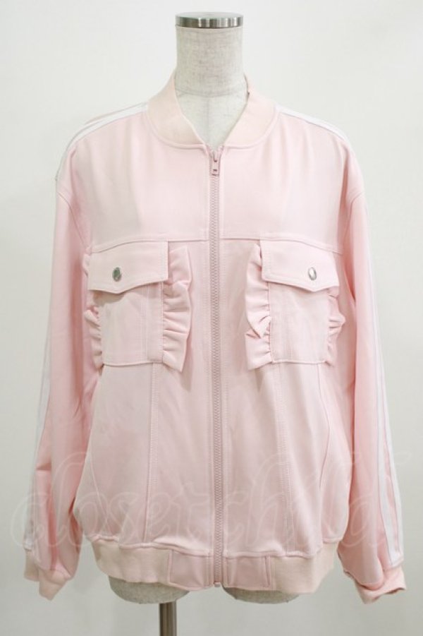 画像1: Candy Stripper / FRILL JERSEY BLOUSON  ピンク H-26-03-03-040-PU-JA-KB-ZH (1)