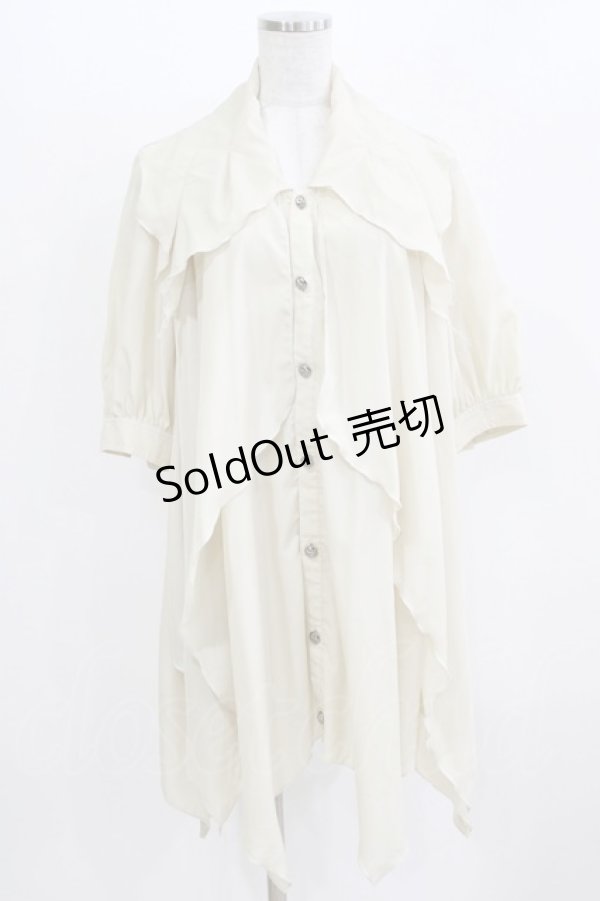 画像1: ALGONQUINS / レイヤード風ロングシャツ  ベージュ H-26-03-03-047-AL-BL-KB-ZH (1)