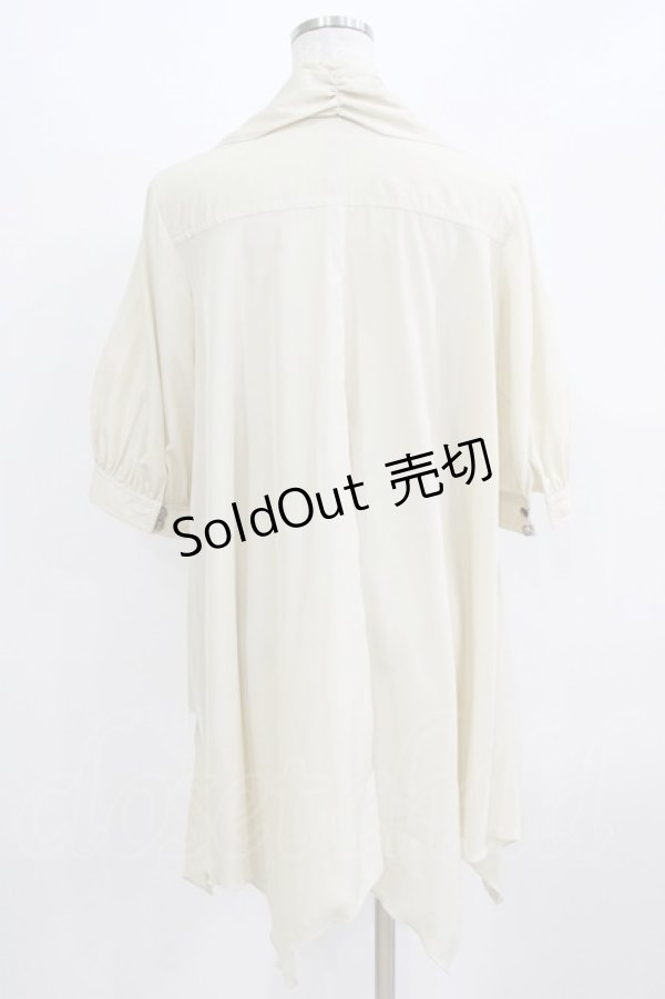 画像3: ALGONQUINS / レイヤード風ロングシャツ  ベージュ H-26-03-03-047-AL-BL-KB-ZH (3)