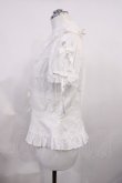 画像2: Angelic Pretty / ボーダーレースブラウス Free オフ H-26-03-03-1026-AP-BL-NS-ZH (2)