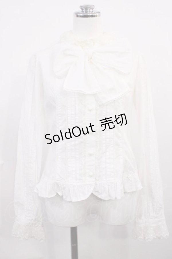 画像1: Angelic Pretty / ボウタイブラウス Free オフ H-26-03-03-1027-AP-BL-NS-ZH (1)