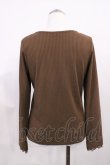 画像2: axes femme / ラインストーン使いプルオーバー M ブラウン H-26-03-03-1029-AX-TO-NS-ZH (2)