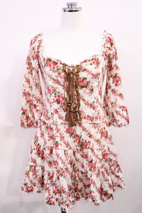 画像1: LIZ LISA / 花柄ニットチュニック Free オフ H-26-03-03-1030-LO-TO-NS-ZH (1)