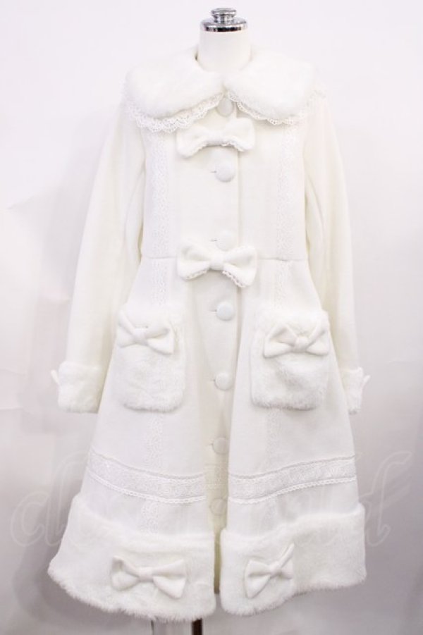 画像1: axes femme kawaii / スノードルチェコート M 白 H-26-03-03-1033-AX-CO-YZ-ZH (1)