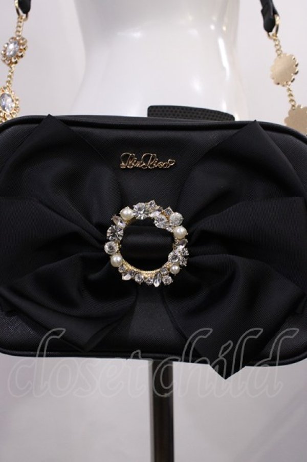 画像2: LIZ LISA / リボンビジューポシェット  ブラック H-26-03-03-1037-LO-SK-NS-ZH (2)