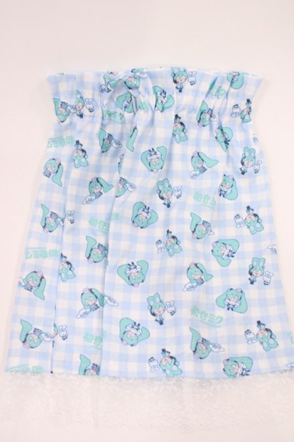 画像1: Avail / 初音ミク×シナモロール/レッグカバー  サックス H-26-03-03-1039-EL-ZA-NS-ZH (1)