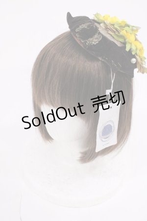 画像: Hoshibako Works / 懐かしい日々に夏の影 ミニカクテルハット  ブラウン H-26-03-03-1040-LO-AC-NS-ZH