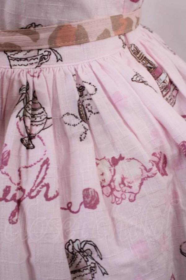 画像5: BABY,THE STARS SHINE BRIGHT / ネコ・NEKO・ラプソディー柄Parisジャンパースカート Free ラグドール（ピンク） H-26-03-03-1006-BA-OP-NS-ZH (5)