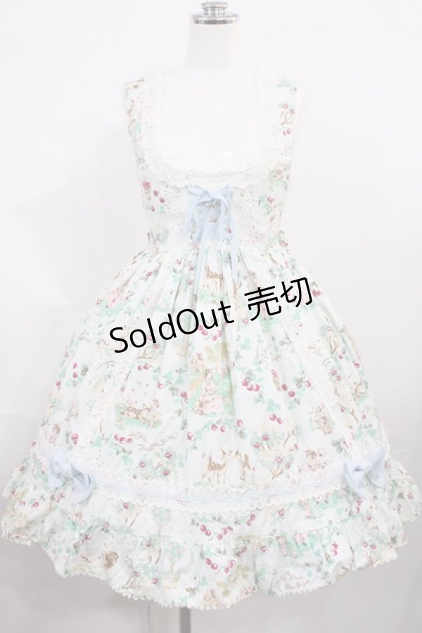 画像1: BABY,THE STARS SHINE BRIGHT / Blooming Snow White柄ボーン入りジャンパースカート Free ミント H-26-03-03-1007-BA-OP-NS-ZH (1)