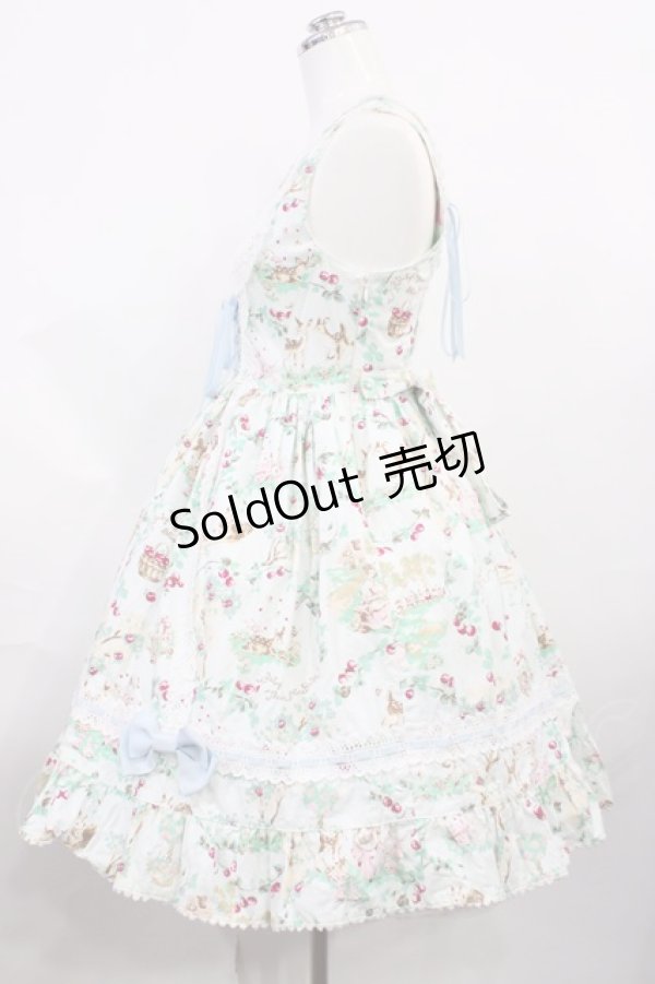 画像2: BABY,THE STARS SHINE BRIGHT / Blooming Snow White柄ボーン入りジャンパースカート Free ミント H-26-03-03-1007-BA-OP-NS-ZH (2)