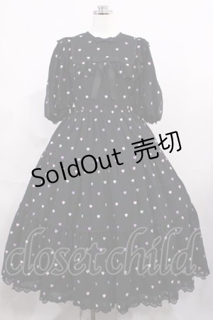 画像: Angelic Pretty / Candy Petit Heartワンピース Free ブラック H-26-03-03-1009-AP-OP-NS-ZH