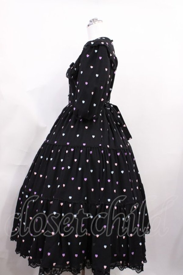画像2: Angelic Pretty / Candy Petit Heartワンピース Free ブラック H-26-03-03-1009-AP-OP-NS-ZH (2)