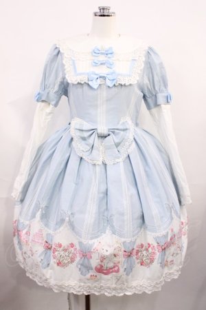 画像: BABY,THE STARS SHINE BRIGHT / 子猫とお菓子のお部屋柄ワンピース Free サックス H-26-03-03-1013-BA-OP-NS-ZH