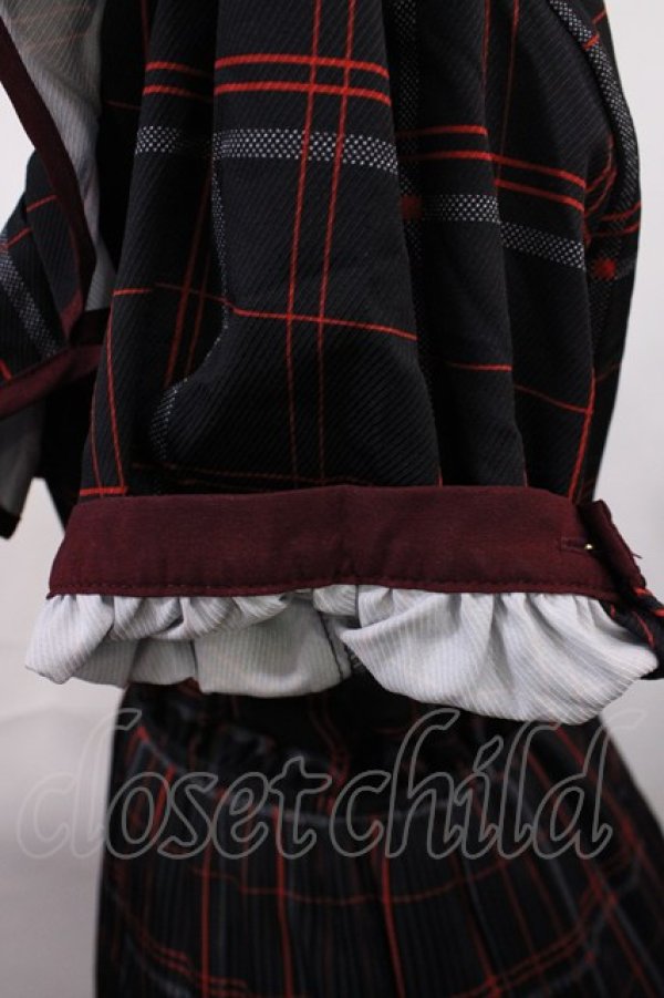 画像3: axes femme POETIQUE / レトロチェックロングワンピース M ブラック H-26-03-03-1015-AX-OP-NS-ZH (3)