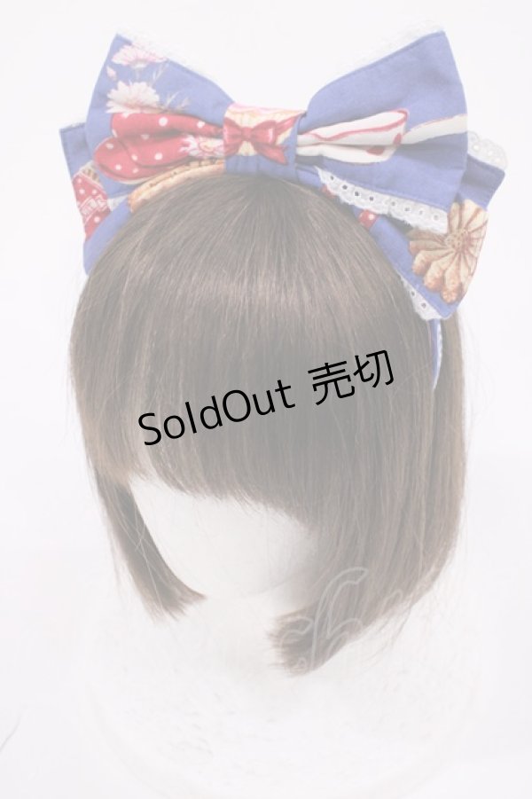 画像6: Angelic Pretty / French Cafeエプロン風スカート Free アオ H-26-03-03-1019-AP-SK-NS-ZH (6)