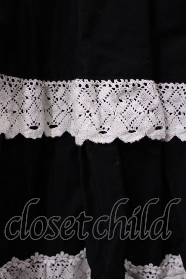 画像4: BABY,THE STARS SHINE BRIGHT / ミルフィーユジャンパースカート Free ブラック/オフ白 H-26-03-03-1002-BA-OP-NS-ZH (4)