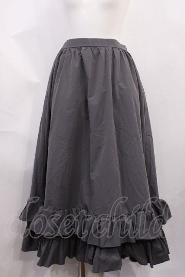 画像1: FLC / MINA*ティアードスカート L グレー H-26-03-03-1022-EL-SK-NS-ZH (1)