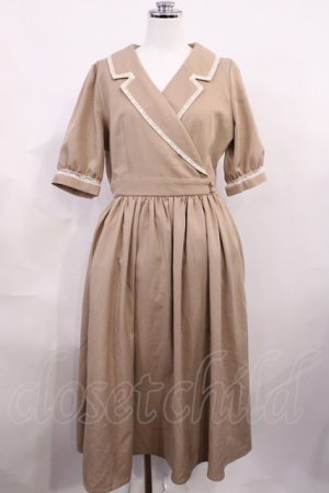 画像: an another angelus / 開衿カシュクールロングワンピース Free BEIGE H-26-03-03-1023-CA-OP-NS-ZH