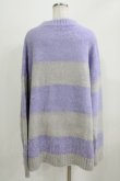 画像3: MILKBOY / BORDER SWEATER  ラベンダー×黒 H-26-03-03-050-MB-TO-AK-ZH (3)