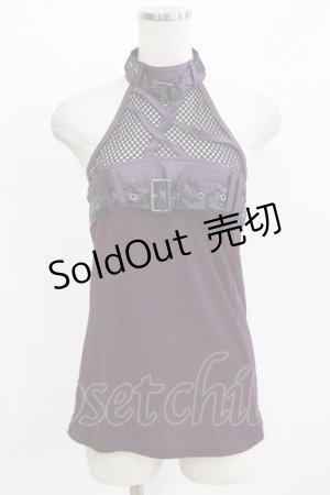 画像: Qutie Frash / ホルターキャミ  パープル H-26-03-03-056-QU-TO-KB-ZH