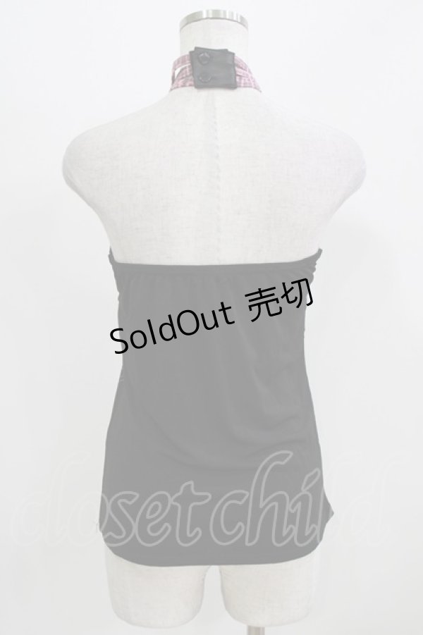 画像3: Qutie Frash / クロスキャミ  黒×ピンク H-26-03-03-057-QU-TO-KB-ZH (3)