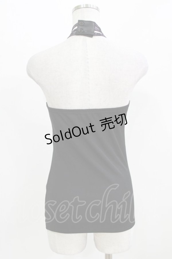 画像3: Qutie Frash / クロスキャミ  黒×紫 H-26-03-03-058-QU-TO-KB-ZH (3)