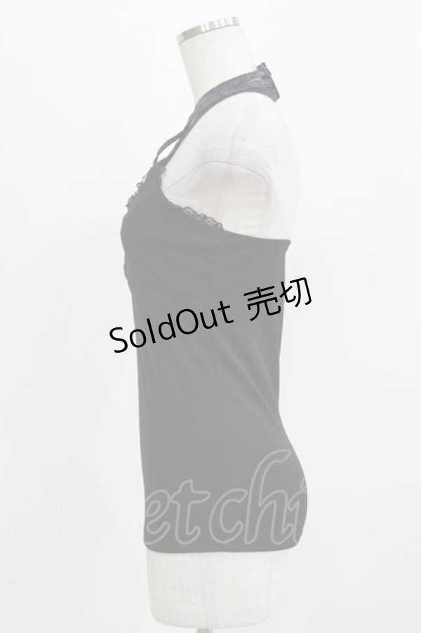 画像2: Qutie Frash / クロスキャミ  黒×紫 H-26-03-03-061-QU-TO-AK-ZH (2)