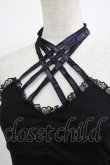 画像4: Qutie Frash / クロスキャミ  黒×紫 H-26-03-03-061-QU-TO-AK-ZH (4)