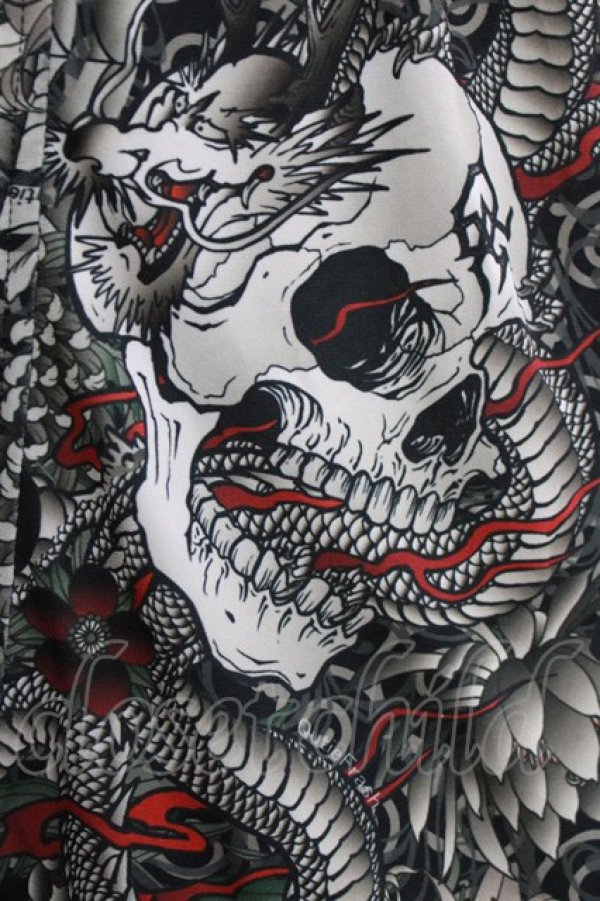 画像4: Qutie Frash / 和柄キャミ  黒 H-26-03-03-062-QU-TO-KB-ZH (4)