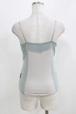 画像3: Ozz oneste / レース切替キャミソール  ブルーグレー H-26-03-03-063-OO-TO-AK-ZH (3)